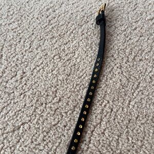 J. Crew Black Belt with metal studs